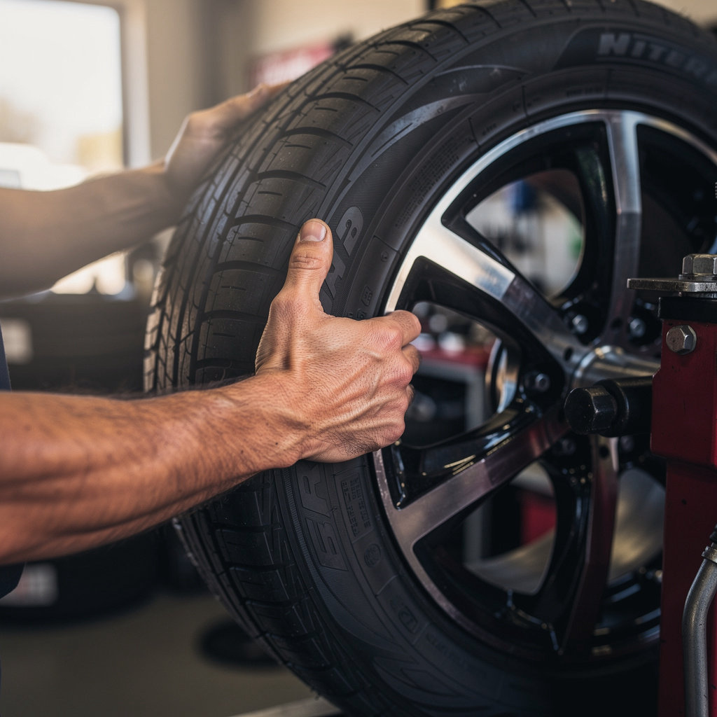 Olivera Tires professional technician performing expert tire services in Santa Barbara